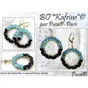 Perle di vetro Paros® by Puca® 7x4 mm - Ice Slushy Licorice x10g