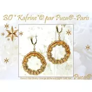 Perle di vetro Paros® by Puca® 7x4 mm - Ice Slushy Orange x10g