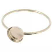 Anello per cabochon da 6 mm - Misura 57 - Gold filled x1