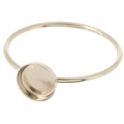 Anello per cabochon da 6 mm - Misura 49 - Gold filled x1