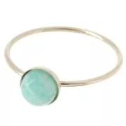 Anello per cabochon da 6 mm - Misura 49 - Gold filled x1