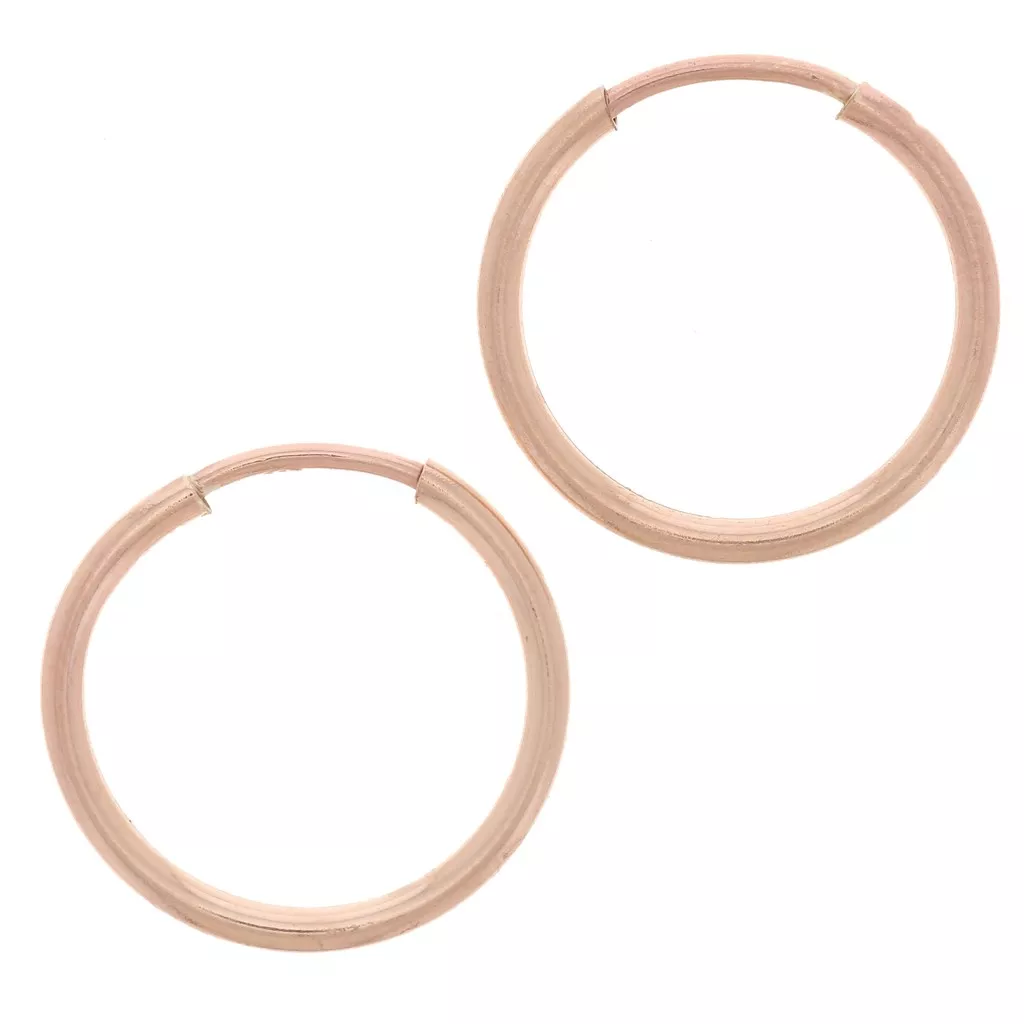 Orecchini A Cerchio Bold Sparkle Medium In Oro 14kt - Foto 10