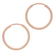 Mini orecchini cerchio 14 mm - gold filled rosa x2|raw }}