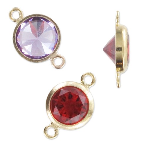 Elements Orecchino Donna A Ronde In Argento 925 Con Zirconia Cubica Trasparente