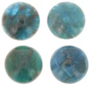 Pietra preziosa rotonda 14 mm cabochon - Apatite x1