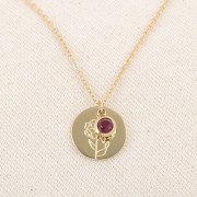 Ciondolo in ossido di zirconio Janvier 6mm 304L acciaio inossidabile Dorato Siam