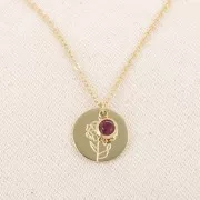 Ciondolo in ossido di zirconio Janvier 6mm 304L acciaio inossidabile Dorato Siam