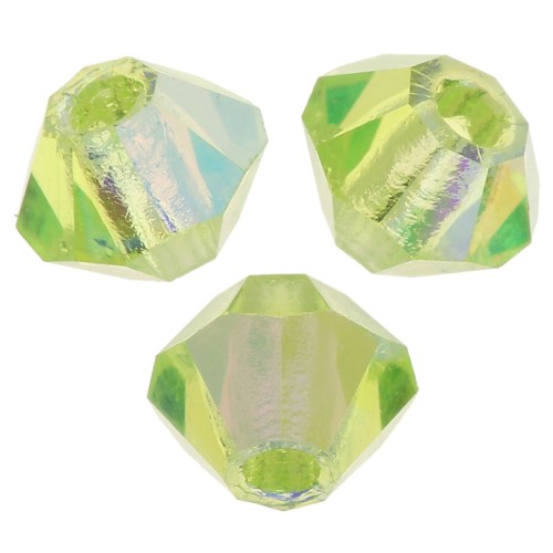 Biconi Preciosa 3 mm - MC Bead Rondell - Limecicle AB x30