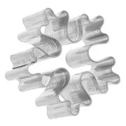 Stampo in acciaio inox per modellazione 52 mm - Fiocco di neve x1