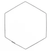 Stampo in acciaio inox per modellazione 62x69 mm - Esagono x1