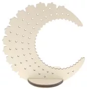 Portagioielli- espositore in legno luna da 25 cm esclusivo di Perles&co