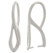Gancio per pendente scavato 20 mm - Argento 925 x1