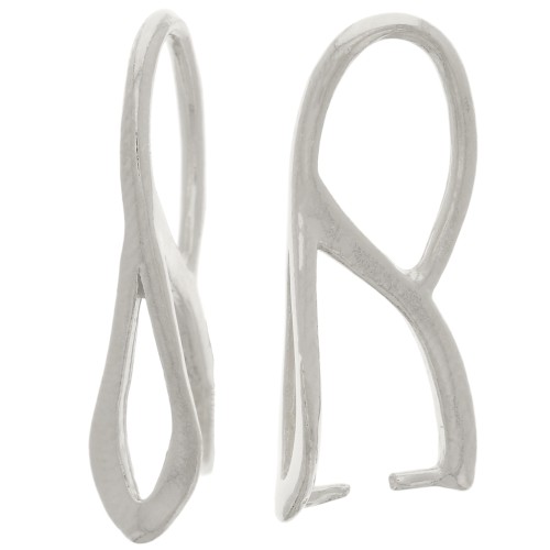 Gancio per pendente scavato 20 mm - Argento 925 x1
