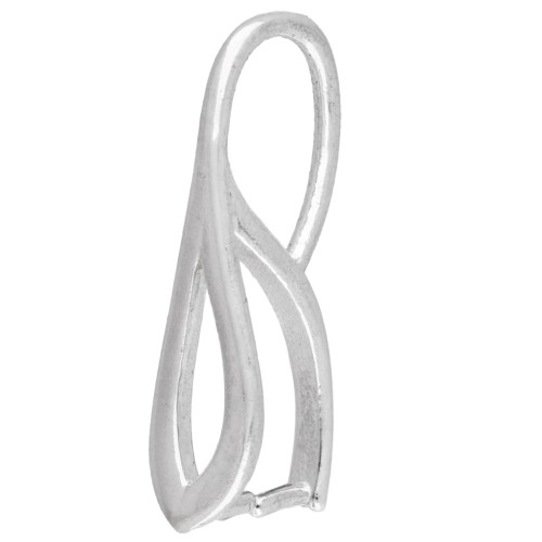 Gancio per pendente scavato da 21 mm - Argento 925 x1