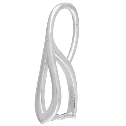 Gancio per pendente scavato da 21 mm - Argento 925 x1