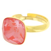 Anello per cabochon PureCrystal 4470 12 mm - Argento 925 Dorato con oro fino x1