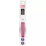 Gancio ergonomico in plastica per lana Prym - 4 mm - Bianco - Rosa antico x1