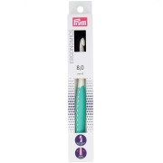 Gancio ergonomico in plastica per lana Prym - 8 mm - Bianco - Menta x1|raw }}