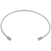 Bracciale sottile 1,7 mm con tubo svitabile - Acciaio inox 304 x17cm