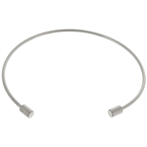 Bracciale sottile 1,7 mm con tubo svitabile - Acciaio inox 304 x17cm