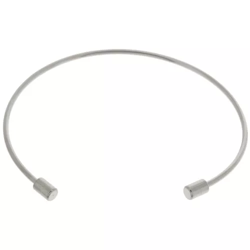 Bracciale sottile 1,7 mm con tubo svitabile - Acciaio inox 304 x17cm