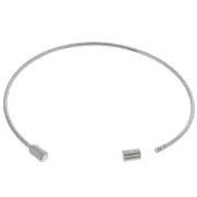 Bracciale sottile 1,7 mm con tubo svitabile - Acciaio inox 304 x17cm