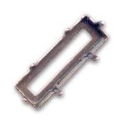 Castone PureCrystal Princess Baguette mm. 21x7 rame brunito