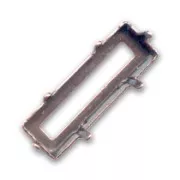 Castone PureCrystal Princess Baguette mm. 21x7 rame brunito