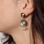 Orecchini decorativi a cerchio aperto 12 mm - rosa Gold filled x2