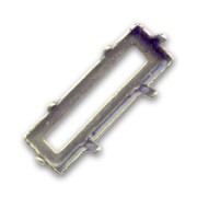 Castone PureCrystal Princess Baguette mm. 21x7 bronzo