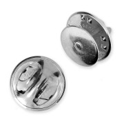 Basi per la realizzazione di un Pin's 10 mm - Rodio x10