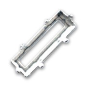 Castone PureCrystal Princess Baguette mm. 21x7 argento