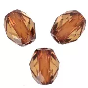 Olive Briolettes PureCrystal 5044 perle olive 5x4 mm - Light Amber x10