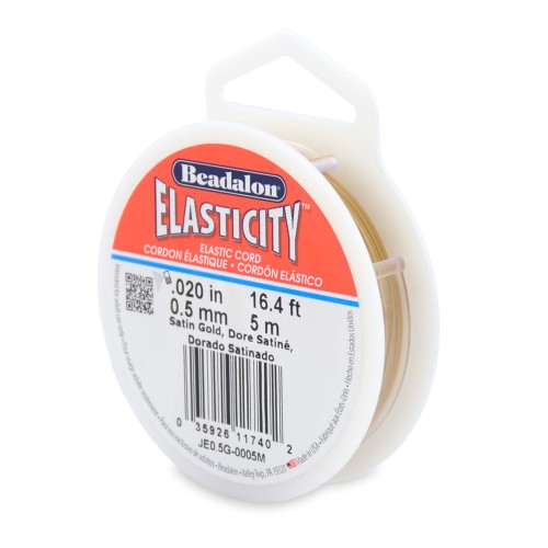 Elasticità 0,5 mm - Dorato satinato x5m