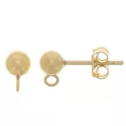 Orecchini 4 mm -Gold filled x20