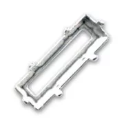 Castone Princess Baguette mm. 15x5 argento