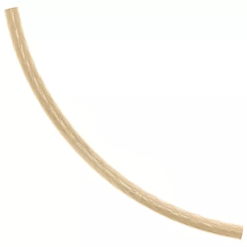 Perla tubolare curva testurizzata 34x1,5 mm - Gold filled x1