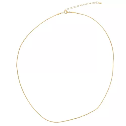 Girocollo a maglia serpentina 1,3 mm - Acciaio inox 304L dorato x56cm