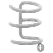 Demi-anneau - Bague d'oreille triple fils 11 mm pour oreille gauche - Acier inoxydable 304 x1 Bague d'oreille triple fils 11 mm pour oreille gauche - Acier inoxydable 304 x1