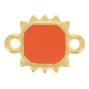 Distanziatore sole rettangolare 14x10 mm Dorato oro fino - Giacinto