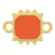 Distanziatore sole rettangolare 14x10 mm Dorato oro fino - Giacinto