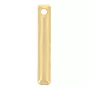 Ciondoli barra 18x3 mm - Dorato con oro fino x4