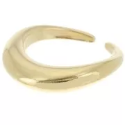 Anello grande irregolare - Misura 53 - Dorato oro fino x1