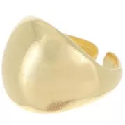 Anello grande - Misura 55 - Dorato in oro fino x1