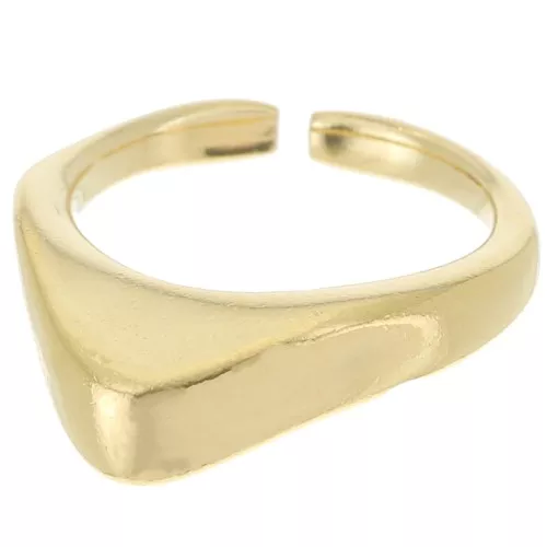 Anello design - Misura 47 -Dorato oro fino x1