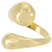 Anello grande - Misura 56 - Dorato in oro fino x1|raw }}