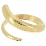 Anello aperto fine - Misura 55 - Dorato in oro fino x1