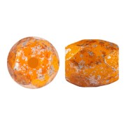 Perle in vetro Baros® par Puca® 6x5mm Frost Tangerine Tweedy x10g|raw }}