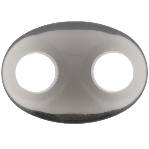 Maglia acrilica a forma di chicco di caffè 32x23 mm - Grigio chiaro x1