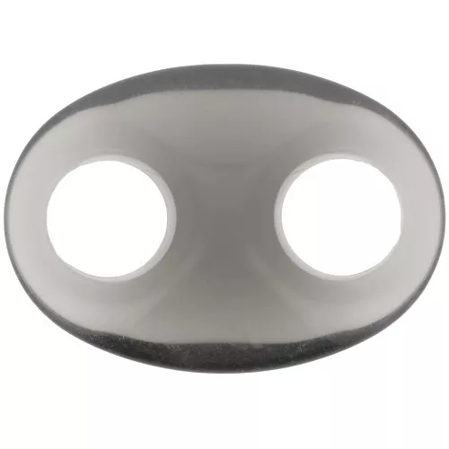 Maglia acrilica a forma di chicco di caffè 32x23 mm - Grigio chiaro x1